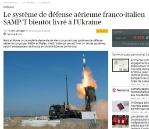 Ukraine-Game-Changer? Frankreich schickt MAMBA-Flugabwehr-System