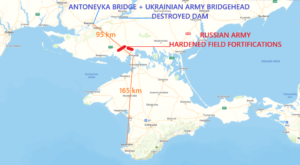 Antonevka-Brücke und der Ukraine-Brückenkopf: Es gab ihn – nun scheint er weg zu sein