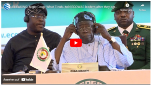 ECOWAS-Sitzung zu Niger: Einigung auf Militär- Einsatz= Einsatz und Entsende-Beschluss