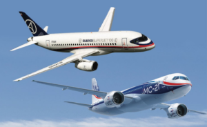 RUS-Zivilflugzeug-Projekte SSJ 100 + MS-21: Tupolev +Yakovlev in Gemeinschafts- Prodution