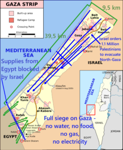 Israel/Ethnische Säuberung: Süd-Gaza-Einwohner bekamen Israel-Weisung zum Verlassen/ =umfassende Ethnische Säuberung mit West-Genehmigung (Gaza-Einwohner nach Europa)