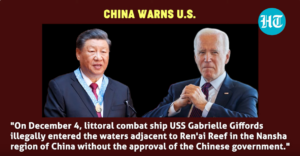 USA gegen China/South China Sea: US-Küsten-Kampf-Schiff verletzt China-Hoheits-Gewässer