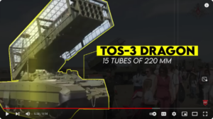 RUS-Waffen/ Raketenwerfer TOS-1, TOS-1A, TOS-2 und NEU= TOS-3 „Dragon“