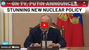 RUS/Putin stellt geänderte Nuklear-Doktrin vor