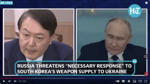 Russland-scharfe Warnung an Süd-Korea: Angemessene Reaktion wird auf Ukraine-Unterstützung folgen