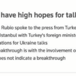 Türkei-Gespräche +Salyukov-Ablösung