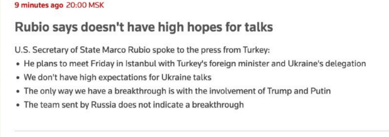 Türkei-Gespräche +Salyukov-Ablösung