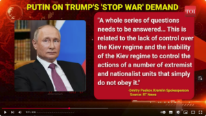 Kreml-Reaktion auf US-Waffenstillstands-Bedingungen: NEIN – denn zu viele Fragen offen … !