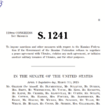 Full Text: US-Senat-Sanktion gegen Russland: 500 % für alle die RUS-Energie (Gas, Öl, Kohle, etc.) kaufen
