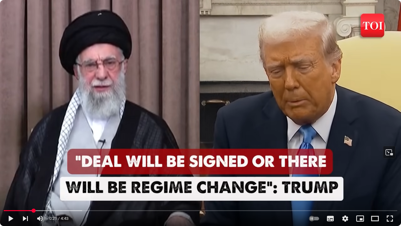 Trump: Entweder Iran stimmt Waffenstillstand bedingungslos zu ODER Regimchange in Teheran