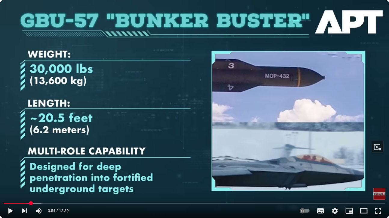 GBU-57-Bunker-Buster: Game-Changer wenn die USA in den Iran-Krieg eintreten?