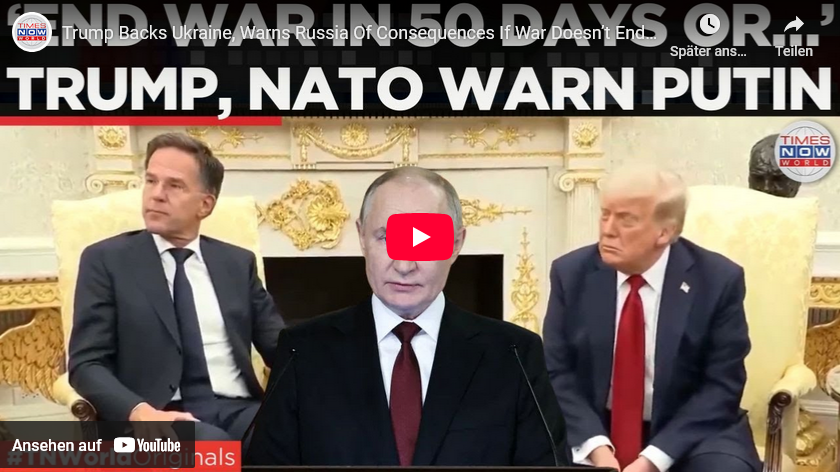 Trump: Sanktions-500-%-Gesetz kommt in 50 Tagen/ bis dahin sollte Russland einlenken +mehr