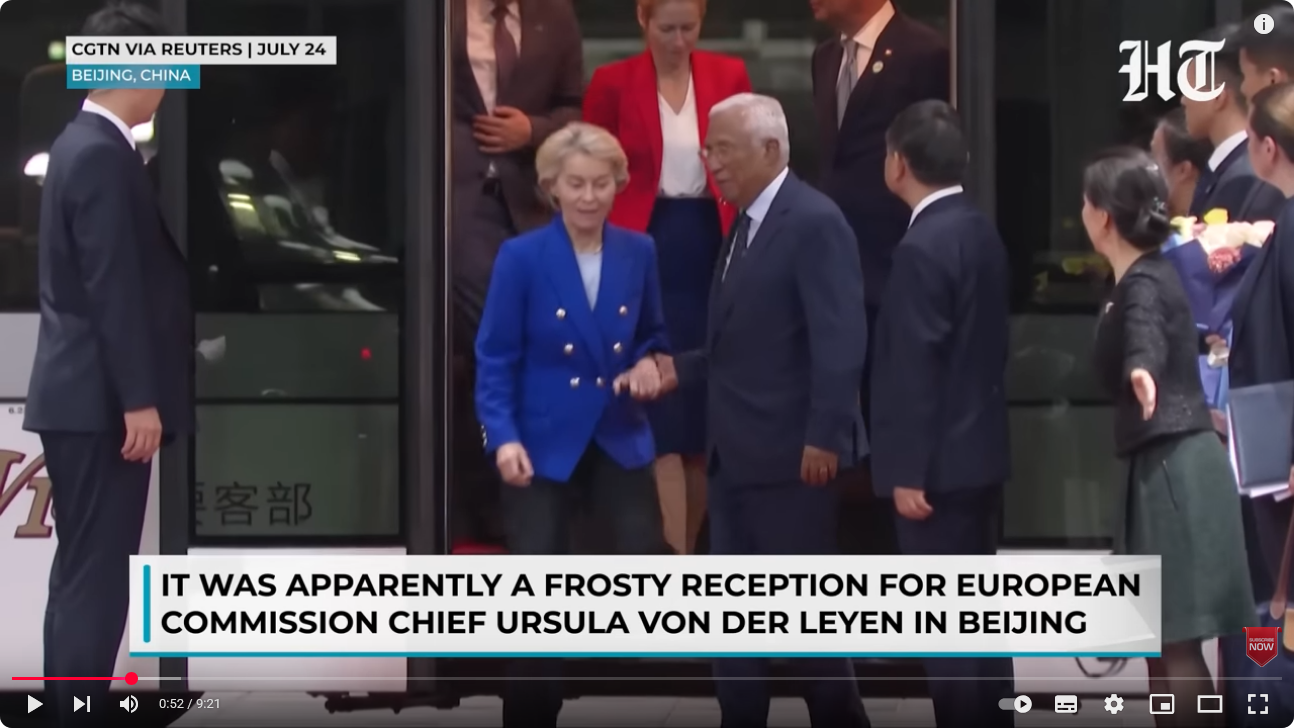 Xi demontierte Leyen: Bus statt Limousine, +mehr= Demütigung in neuen Dimensionen