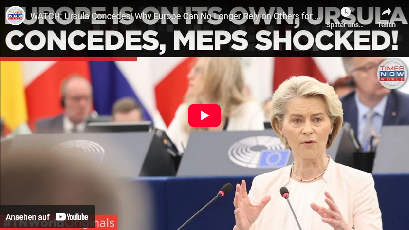 V. d. Leyen/ 2 Ansprachen= 2 x Eingeständnisse dass Russland völlig falsch eingeschätzt wurde