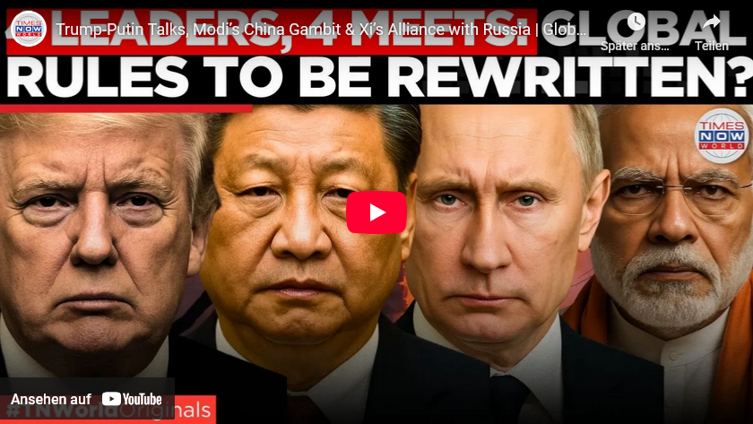 Trump gegen Indien= China unterstützt Modi/ 4 Chefs 4 Meetings/ Trump +Militär-Hinweise/ +mehr