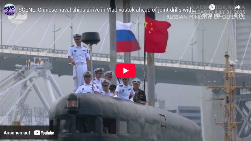 RUS-CHINA-Marine-Manöver Wladiwostok: Bär +Drache zeigen maritime Muskeln/ +mehr