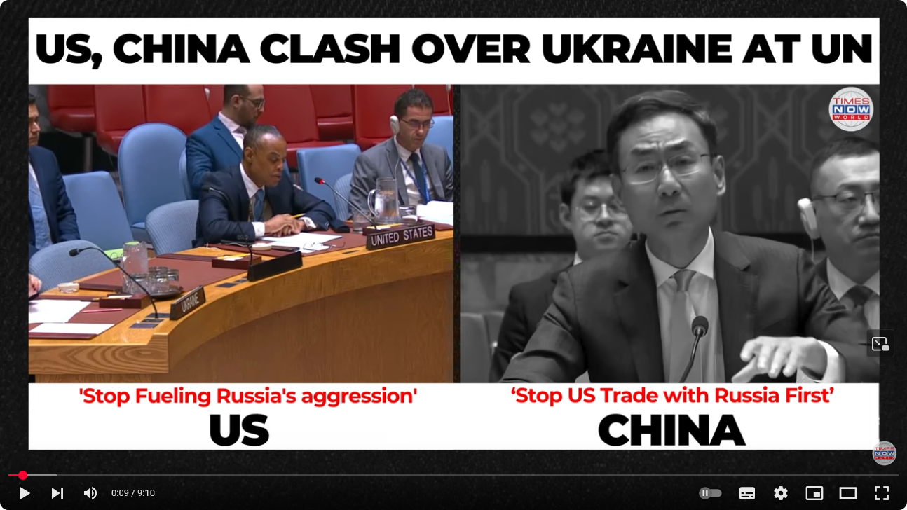 US gegen China= volle Konfrontation vor der UN (so hart war es noch nie – sic!)