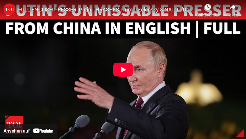 Full Video/Putin Medien- Fragestunde in China= klare Aussagen/ +mehr