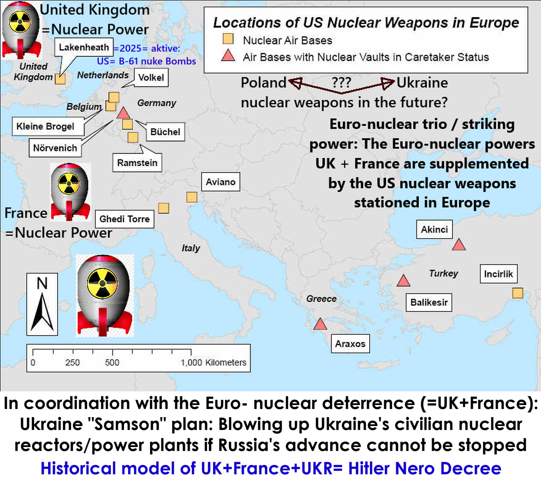RUS-UN-Botschafter knallhart: USA sollen ihre Atomwaffen aus Europa abziehen/ +keine Weitergabe an Ukraine