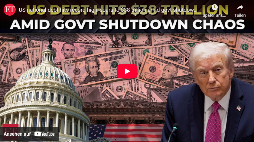 USA-Schuldenlast= gesamt 99,09 Billionen: Staatsbankrott als baldiger Endzustand?