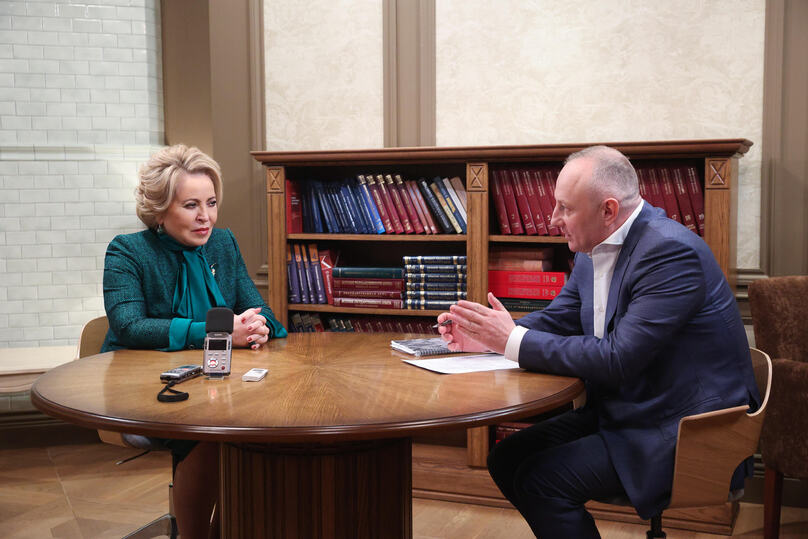 RUS-Föderationsrats-Vorsitzende Matvienko/Interview: Westen hat auf Ganzer Linie verloren