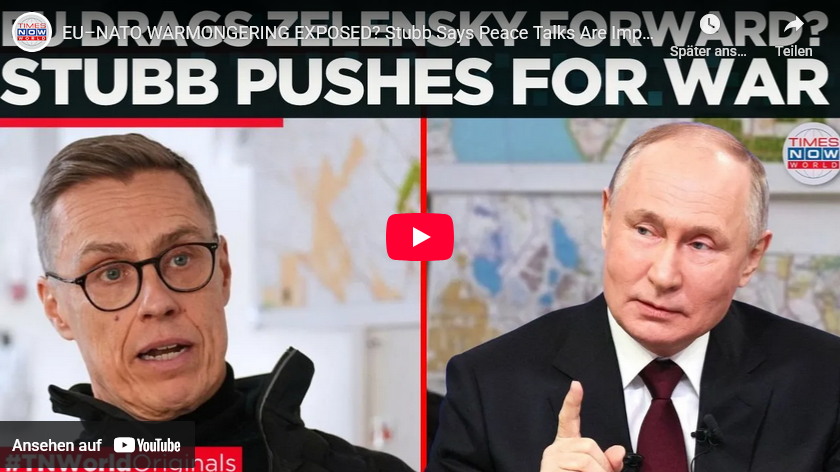 Finnland-Präsident Stubb: Möglicherweise ist RUS in Feb/März nächsten Jahres gesprächsbereit