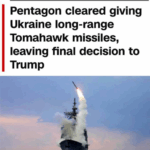 US/Pentagon: Freigabe der Tomahawks für Ukraine= nun kommt Trump-Entscheidung