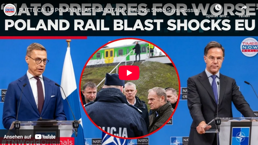 Polen/Schienen-Bomben-Anschlag: Russland als ein-eindeutiger Verdächtiger (wie damals bei Nord-Stream-2)
