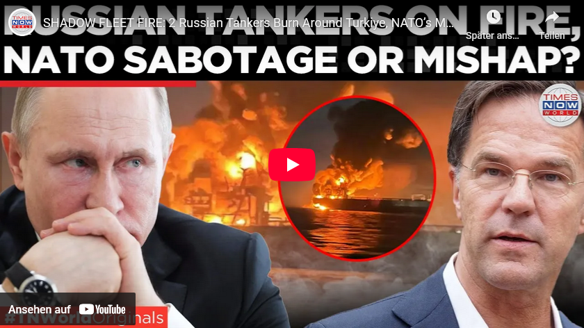RUS/Schwarzes Meer: 2 RUS-Schattenflotte-Tanker brennen/ 20. EU-Paket-Begründung?