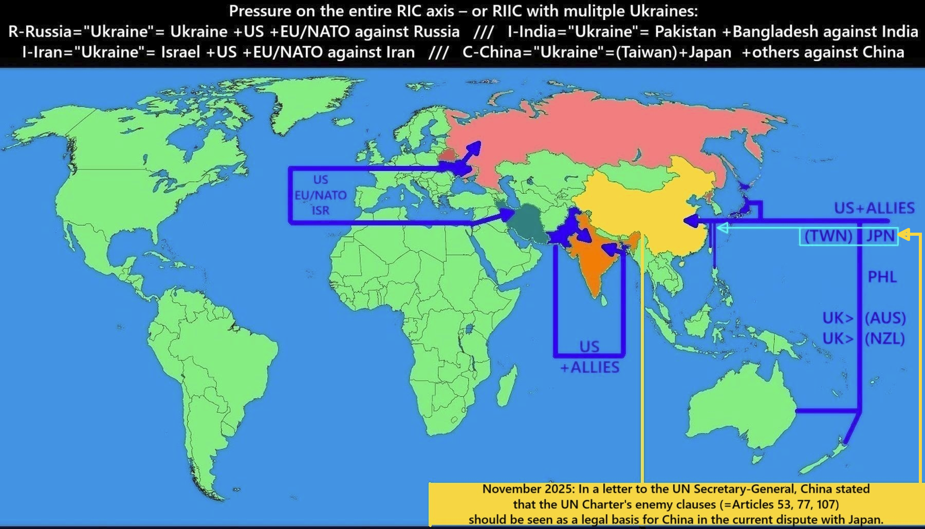 CHN-JPN/ Fronten verhärten weiter: China mit UN-Feind-Klauseln gegen Japan/ Chinas Druck wird stärker