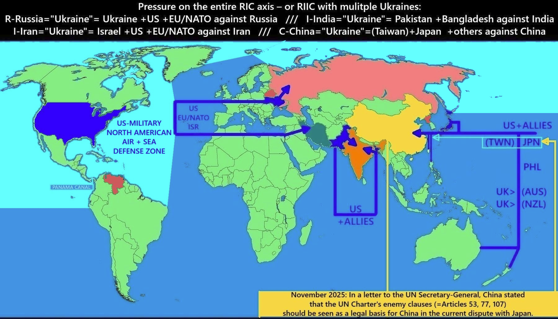 USA/North American Air+Sea-Defense-Zone nimmt Gestalt an/ Venezuela covert den Aufbau