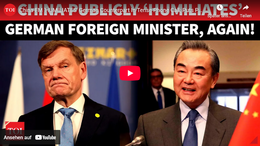 Maximale Deutschland-Demütigung: Wadephul zum 2. Mal von China ausgeladen/ Japan, Völkerrecht +mehr