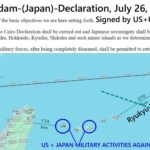 Völkerrecht +Militär-Macht-Druck als zentrale Anti-Japan +US- Kampf-Mittel Chinas/ +mehr