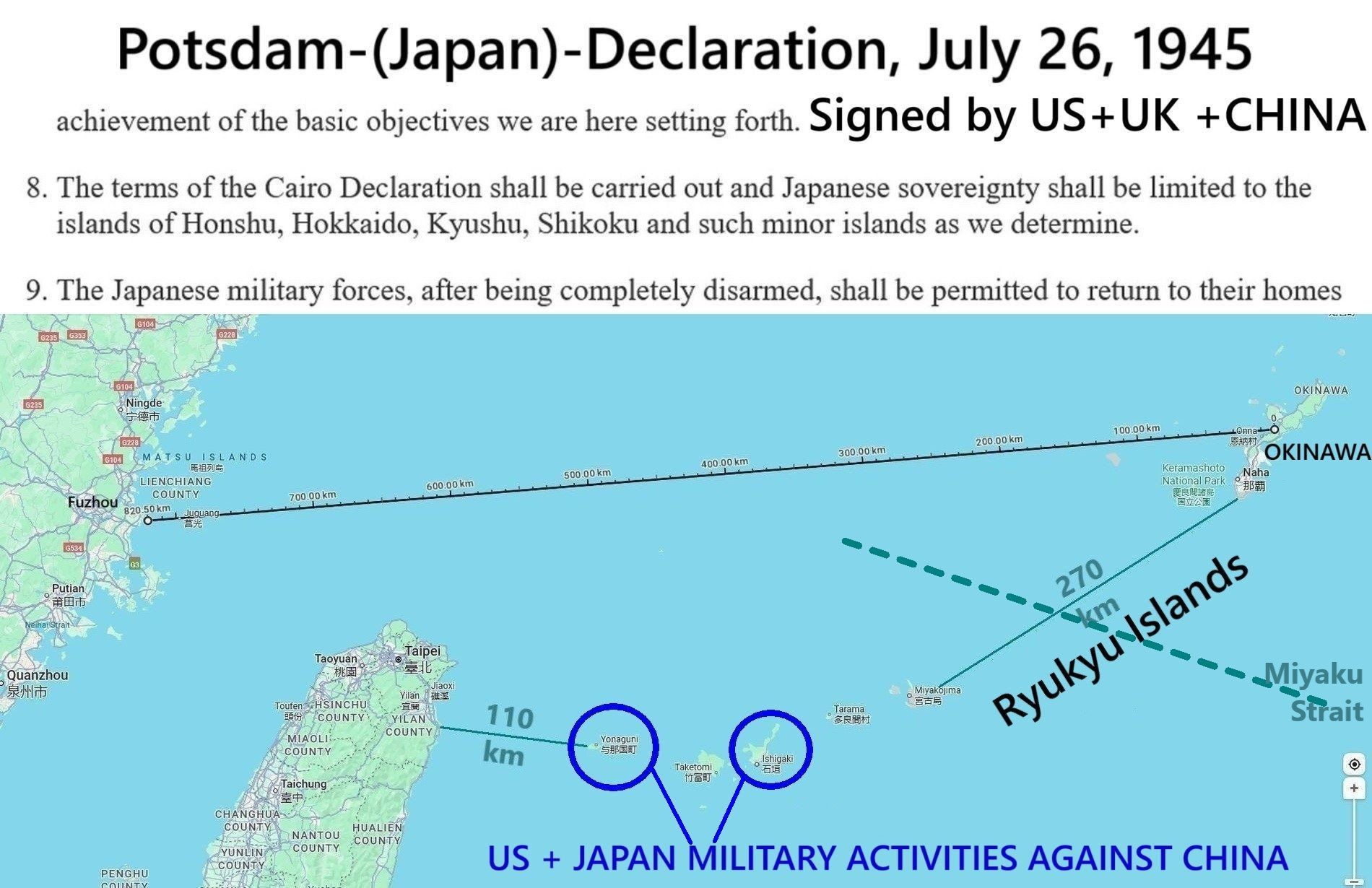 Völkerrecht +Militär-Macht-Druck als zentrale Anti-Japan +US- Kampf-Mittel Chinas/ +mehr