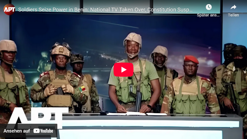 Benin-Militär-Putsch: Frankreich verliert letzte Bastion in West-Afrika/ Alarm in Paris +Washington