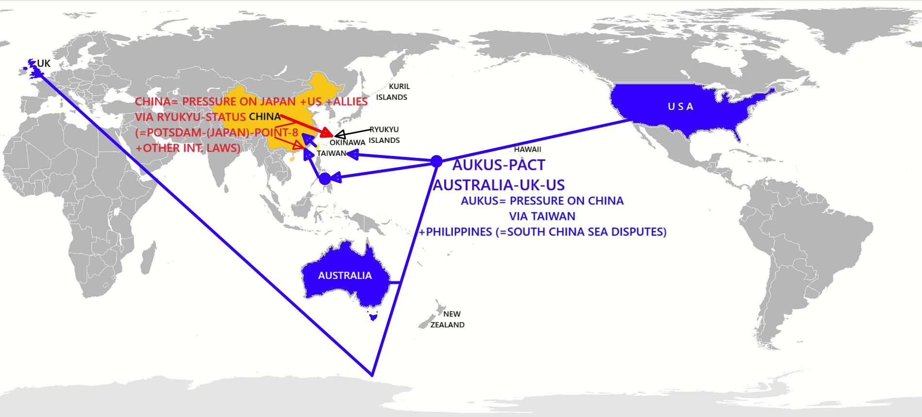 Asien/Strategische Lage: Eine Karte, mehrere Druckpunkte +westliche Hilflosigkeit
