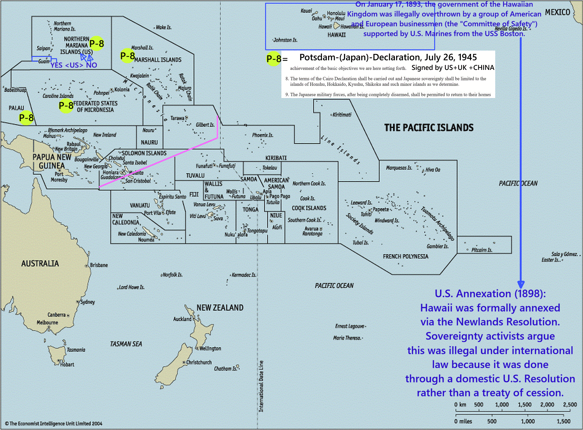 CHINA-USA/ ZIELE ÖSTLICH GUAM +MEHR