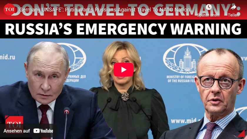 RUS gibt Reise-Warnung für Deutschland: Völkerecht als Bedrohung für Europa?= JA-sic!