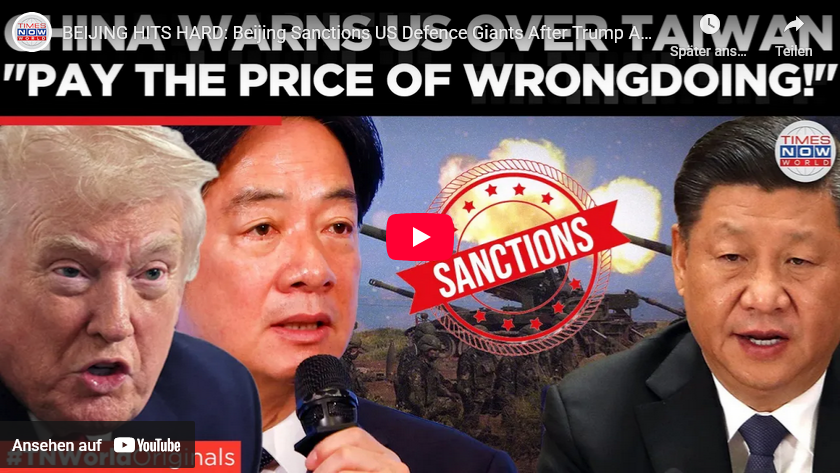 CHINA reagiert/US>>Taiwan-Rüstungs-Lieferungen: US-Rüstungs-Giganten mit Seltene-Erden-Problemen