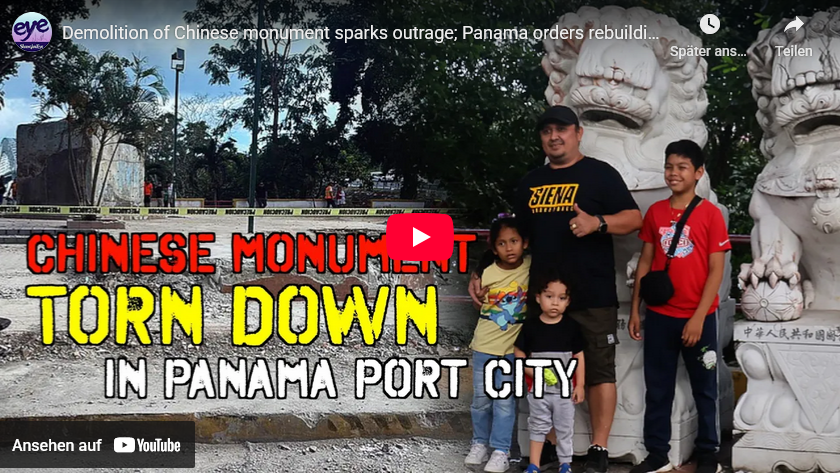 Panama/ Gedenk-Monument für die China-Opfer des Eisenbahn- +Kanalbaues abgebaut (US-Weisung?)
