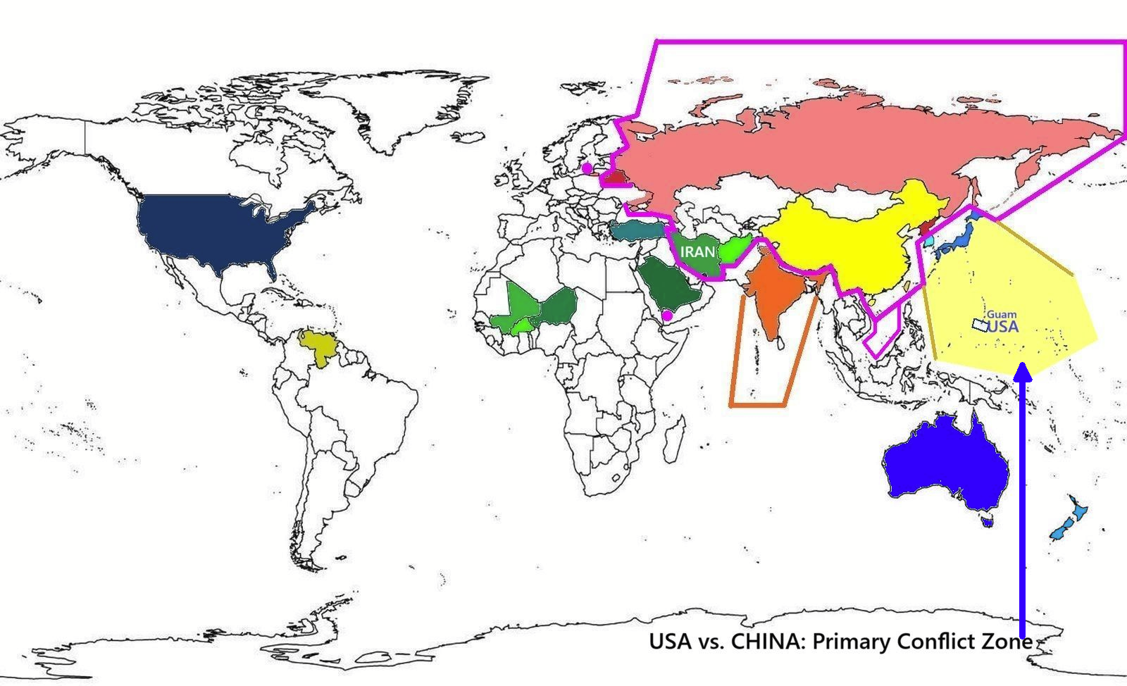 US-Strategen versus RIIC-Strategen: „Feuer-Linien“ entlang der Heart-+Rimland-Front-Stellungen