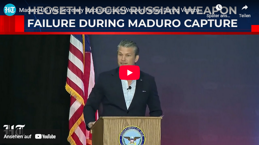 Hegseth macht sich über RUS-Luftverteidigung lustig/ RUS als Luft-Nummer im Rahmen der Luft-Verteidigung?