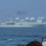 China-Marine/ Radar-Aufklärungs-Schiff Liaowang-1 platziert/ China mit Strategischer Voll-Übersicht