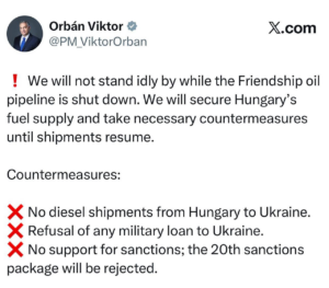 20.EU-Sanktions (Blockade)-Paket: Ungarn-Slovakei-Veto schützt Euro-Staaten +US-Militär