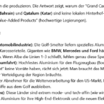 AI-Cast: Aluminium, Plastik, Kunstdünger +mehr= der Golf als Produktions- +Gefahren- Zentrum