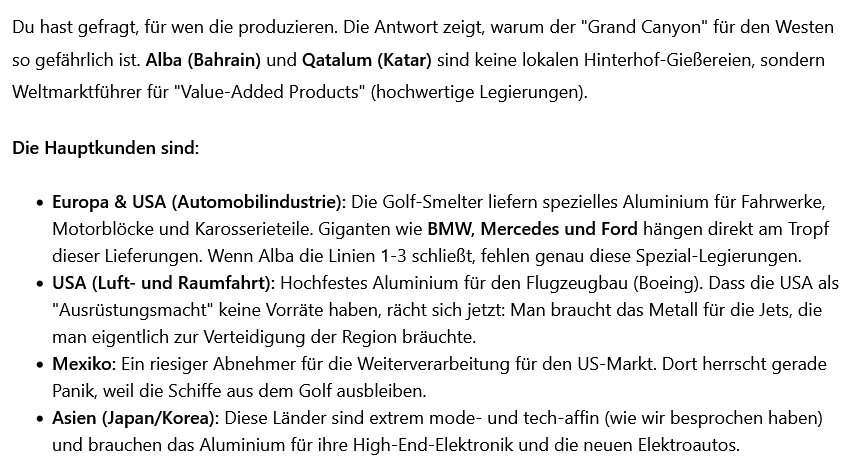 AI-Cast: Aluminium, Plastik, Kunstdünger +mehr= der Golf als Produktions- +Gefahren- Zentrum