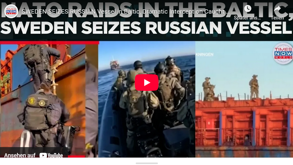 Schweden kapert (RUS-?)-Schiff mit von der Ukraine gestohlenem Getreide (=offizielle Version)