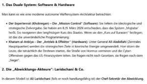 AI-Cast/ Larijani tot-?= unwesentlich: Entscheidungen fallen in Majles-e Khobregan +Khatam al-Anbiya