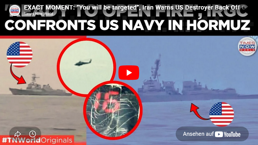 Original-Funkverkehr: Iran-Kriegsmarine warnt US-Kriegsschiff vor Beschuss „open fire“