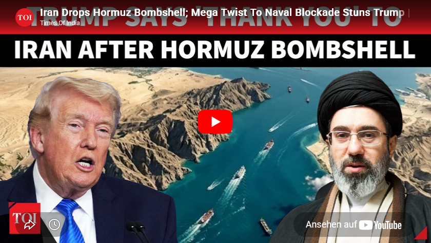 Waffenstillstand im Libanon führt zur Öffnung der Straße von Hormuz (für die Waffenstillstands-Zeit= bis 22.4.)